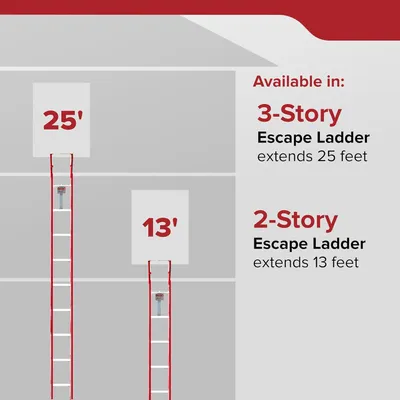 Productafbeelding van Kidde KL3S Noodladder, 3 etages, 7,6 m.