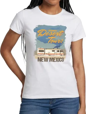 Produktbild von Spreadshirt Breaking Bad Desert Tours New Mexico Frauen T-Shirt, M, Weiß