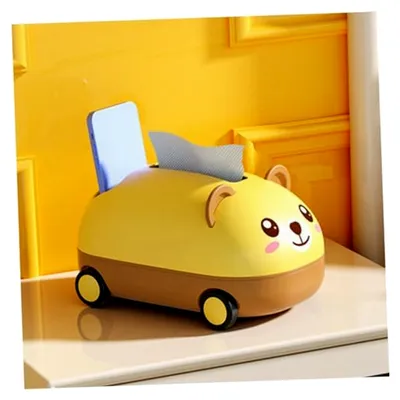 Produktbild von Taschentuchbox für das Auto im Cartoon-Design – Praktischer Halter für Papiertaschentücher