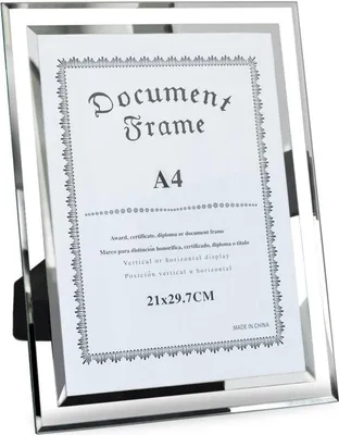 Obrázok produktu pre Moderné sklenené rámy A4 na svadby a dokumenty