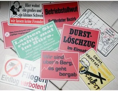 Produktbild von 50 x Schild Spaßschilder versch. Groeßen Schilder - 125023