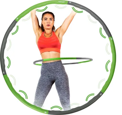 Zdjęcie produktu dla Tunturi Hula Hoop dla dorosłych z obciążnikiem, 1,5 kg Hoola Hoop Fitness z pokrętłami