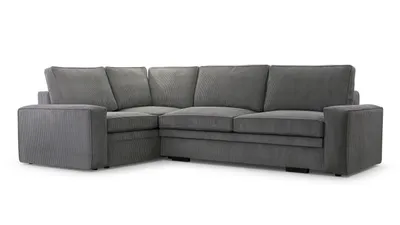 Image de AX LIVING Gris foncé Cordon Canapé-lit Canapé d'angle gris Tréville G