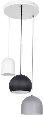 Produktbild von Hängeleuchte E27 Schwarz Grau Küche Metall Modern Hängelampe