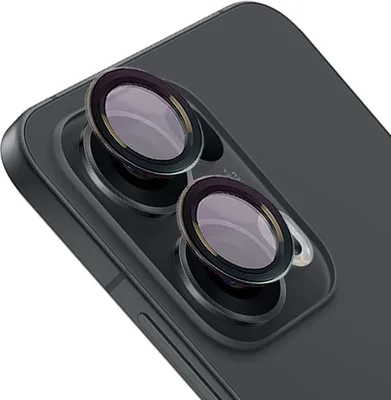 Produktbild von Bizon Glass Snap Lens Oppo Reno 13 Pro schwarzer Rahmen