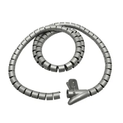 Zdjęcie produktu dla Elastyczna spiralna taśma kablowa ochronna kanał kablowy i klips | 2m x 25mm S