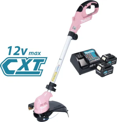 Produktbild von Makita UR 100 DSM2P Akku Rasentrimmer 12 V max. 260 mm pink + 2x Akku 4,0 Ah + Ladegerät