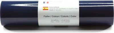 Produktbild von Kreativplotter Vinylfolie glänzend KOBALTBLAU 21x300 cm