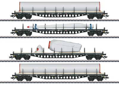 Immagine prodotto di Märklin 47134 Set di carri con montanti H0 «Energia eolica»