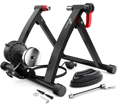 Image de Vélo d'appartement magnétique avec 6 niveaux de résistance et une roue de 71 cm (28 pouces) pour l'entraînement en intérieur