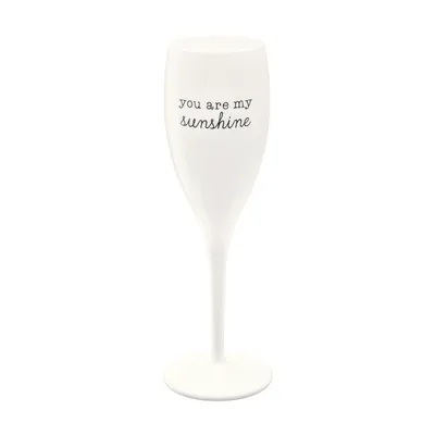 Produktbild von Sektglas 100 ml mit Druck CHEERS No. 1 SUNSHINE Koziol