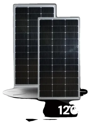 Image de Panneau solaire, monocristallin, avec un cadre en aluminium durable, 120W. Quantité : 2