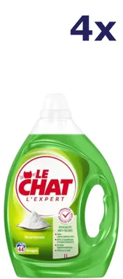 Produktbild von 4x Le Chat Flüssigwaschmittel „L'Expert Bicarbonate 44SC“ 1,98 l