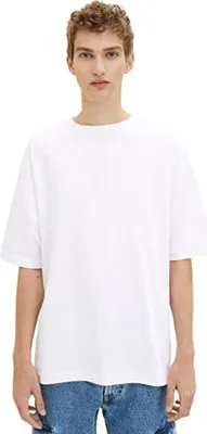 Produktbild von Tom Tailor Shirt Oversized-T-Shirt mit Rundhalsausschnitt aus Baumwolljersey