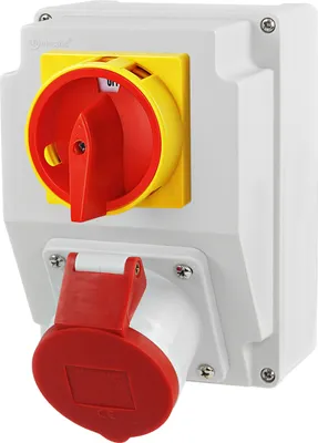 Produktbild von Baustromverteiler Wandverteiler Kombi Wandsteckdose CEE 32A 400V 5P BALS Dose Komplett mit 0-1 Hauptschalter