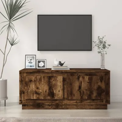 Produktbild von The Living Store Couchtisch Räuchereiche 102x50x44 cm Holzwerkstoff