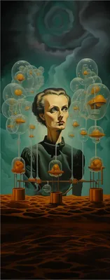 Produktbild von Wallario selbstklebendes Poster - Gedankenexperiment, Größe: 80 x 200 cm