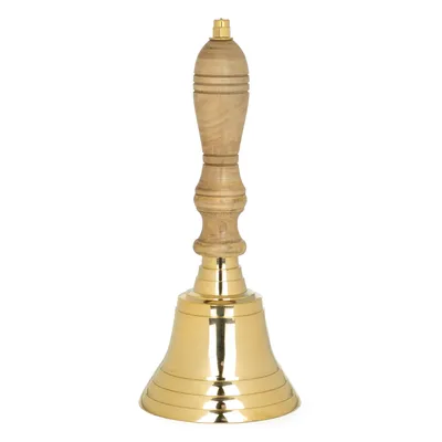 Productafbeelding van Tischglocke Messing  1D-2-PL 22,5 cm hoch