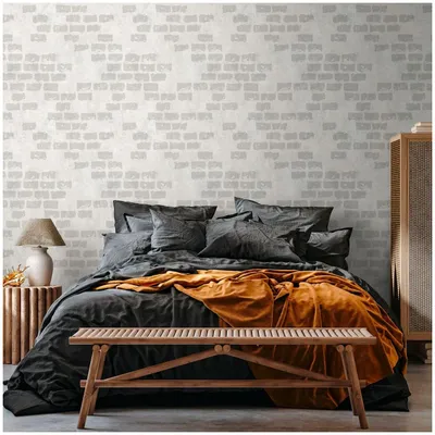 Immagine prodotto di Profhome 398251-GU Fotovliestapete Ziegelstein matt grau beige 1,59 m x 2,8 m