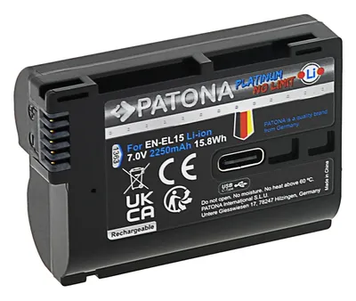 Obrázok produktu pre PATONA Platinum batéria USB-C vstup pre Nikon