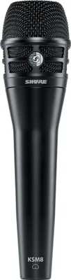 Produktbild von Shure KSM8/B, Karaoke-Mikrofon, -51,5 dB, 40 - 16000 Hz, Dynamisch, Kabelgebunden, XLR-3