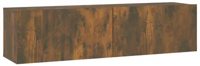 Obrázek produktu pro vidaXL Televizní nástěnná skříňka Smoked Oak 120x30x30 cm Dřevěný materiál