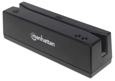 Produktbild von MANHATTAN Magnetkartenleser USB drei Spuren Leser   schwarz