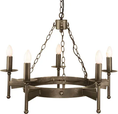 Produktbild von Kronleuchter, Hängelampe, Eisen, Bronze, D 67 cm