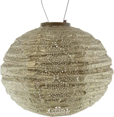 Produktbild von LUMIZ Lampion Solarlampe Round 30 Bazaar Gold goldfarben Ø 30 cm - Tyvek®
