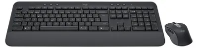 Zdjęcie produktu dla Logitech Signature MK650 Combo for Business, Bezprzewodowy, Bluetooth, Membranowa, QWERTZ, Grafitowy, Dołączona myszka