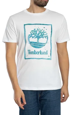 Produktbild von Timberland Water Stack Logo T-Shirt, Weiß XXL