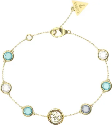 Immagine prodotto di Bracciale da donna in oro con cerchi di zirconi Guess