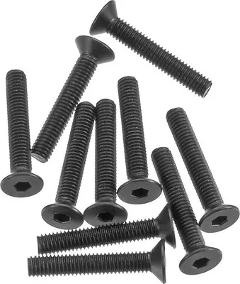 Produktbild von Axial AXA148 Hex Socket Flat Head M3x18mm Black (10)