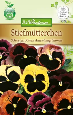 Produktbild von Stiefmütterchen Schweizer Riesen | Stiefmütterchensamen von N.L. Chrestensen