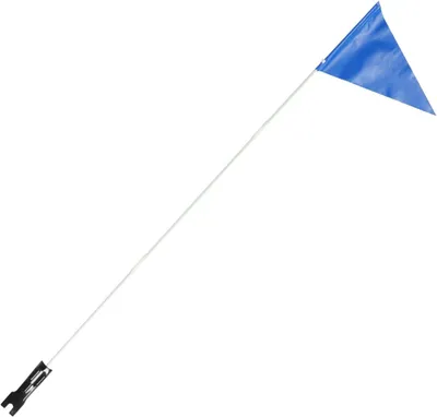 Immagine prodotto di Bandiera di sicurezza, 78,7 cm, blu, in poliestere, per rimorchi da bicicletta