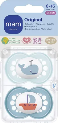 Produktbild von Original Silikon 6-16 blue 2 Stck