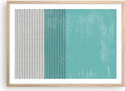 Produktbild von Gerahmtes Poster - Rahmen in heller Eiche - Abstraktion Modern Striche - 70x50 cm - Wand Bild - Wanddeko - Wandbilder - Kunstposter - Wandposter - Bilderrahmen - Bilder - Kunstdruck - P2NAA70x50-4639