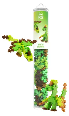 Produktbild von Plus-Plus 4376 Geniales Konstruktionsspielzeug, Erddrachen, Kreativ-Bausteine Tu
