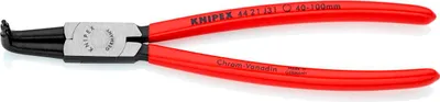 Produktbild von Knipex Sicherungsringzange DIN 5256 D L215mm 90° Ø 40,0-100,0mm schwarz atramentiert - 44 21 J31 SB