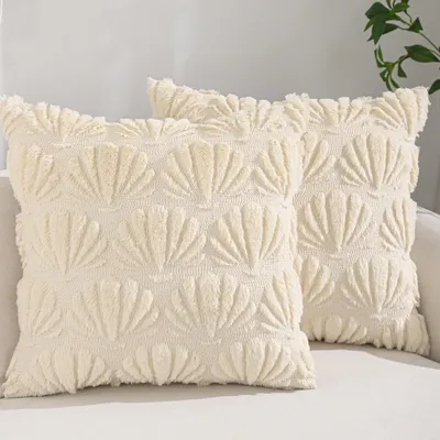 Productafbeelding van Solidchoice - Set van 2 Decoratieve Kussenhoezen 45 x 45 cm