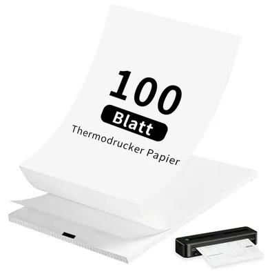 Produktbild von SolidKeus – Set mit 100 A4-Thermopapierrollen für Drucker
