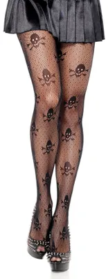 Immagine prodotto di Scheletro teschio - Collant di Halloween da donna