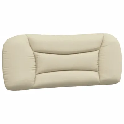 Image de vidaXL Coussin de tête de lit "Hvar" Crème 100 cm Tissu