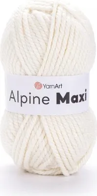 Produktbild von Yarn Art Alpine Maxi 662 Cream Strickgarn