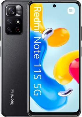 A smartphone is shown with colorful abstract shapes in the background.
