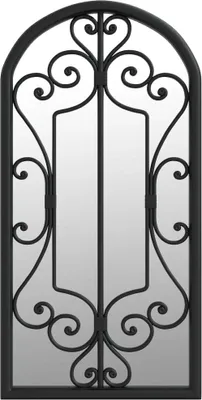 Produktbild von vidaXL Spiegel Schwarz 70x30 cm Eisen für den Innenbereich