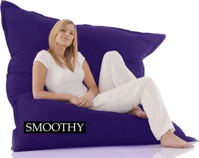 Produktbild von Smoothy Classic Baumwolle Sitzsack - Marine-Blau -