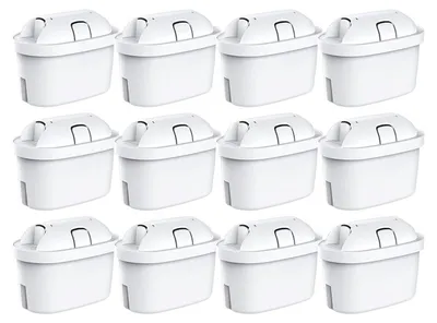 Immagine prodotto di Cartucce filtranti per l'acqua, confezione da 12, filtri di ricambio per BRITA MAXTRA PRO, riducono cloro, calcare e metalli