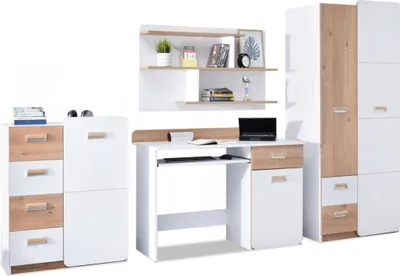 Obrázek produktu pro Studentský nábytek JOHELY - bílý / dub nash