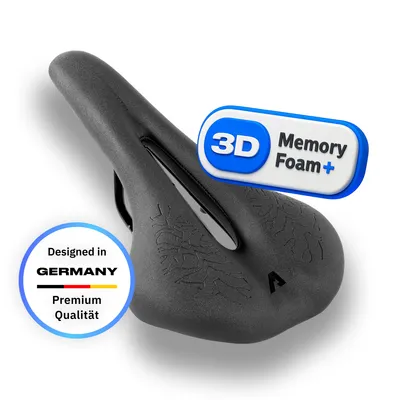 Zdjęcie produktu dla Alpensattel 3.0 Race+ - Ergonomiczne siodełko szosowe/gravelowe 13,5 cm dla sportowych kolarzy | odciążenie i maksymalna wydajność